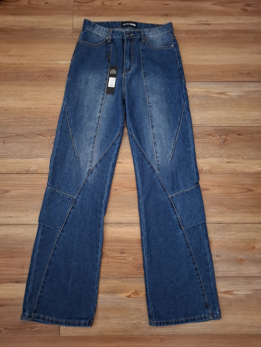 Fashion Nova Perfectly Aligned Straight Leg Jeans Women's 3 Blue NEW